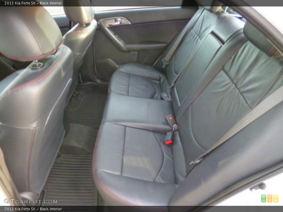 Black Interior Rear Seat for the 2013 Kia Forte SX #90239309
