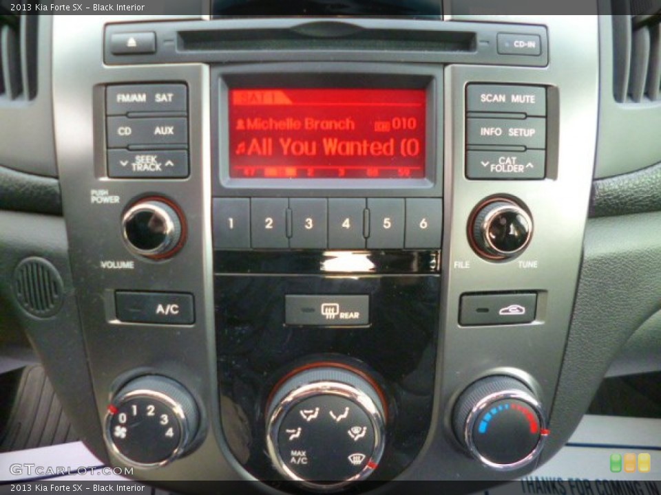 Black Interior Controls for the 2013 Kia Forte SX #90239348