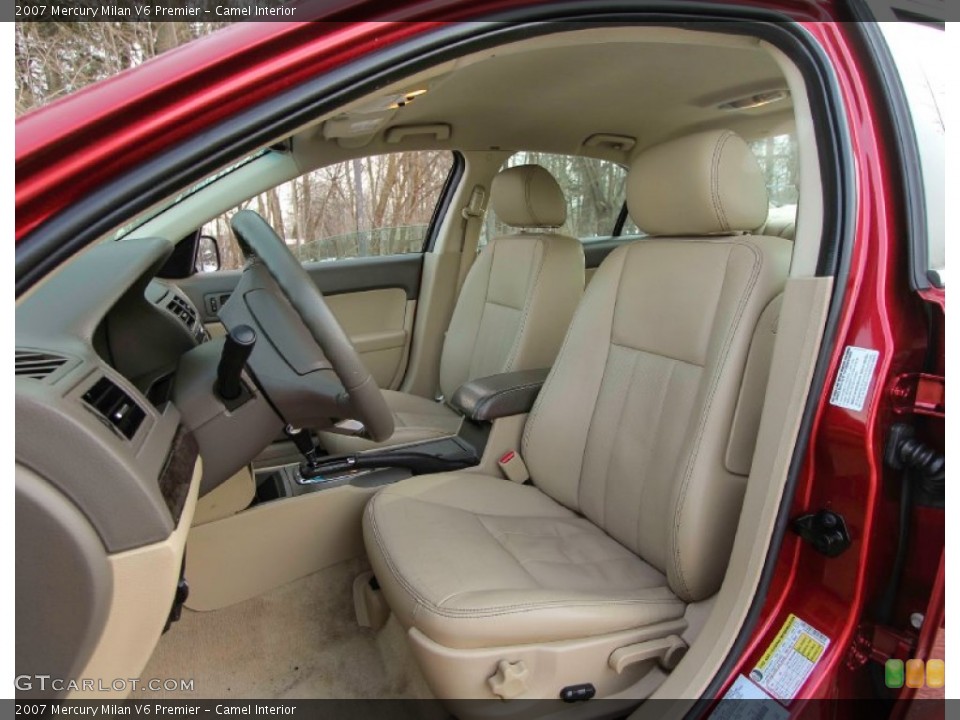 Camel Interior Front Seat for the 2007 Mercury Milan V6 Premier #90240771