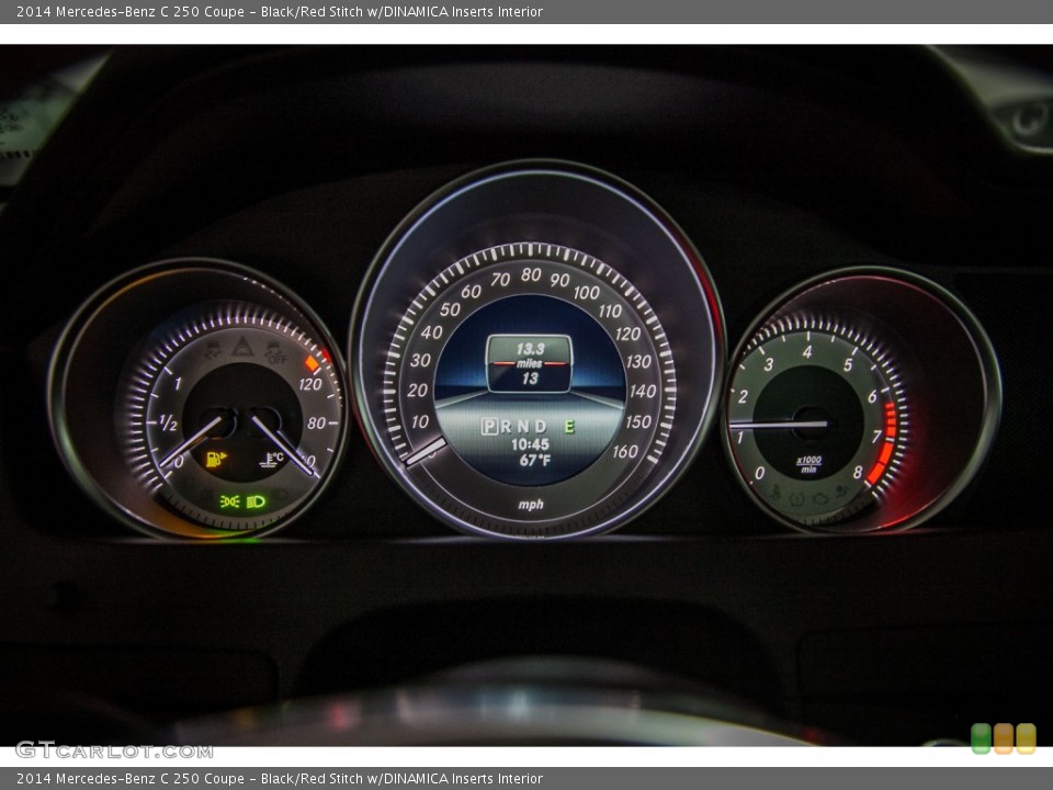 Black/Red Stitch w/DINAMICA Inserts Interior Gauges for the 2014 Mercedes-Benz C 250 Coupe #90242094