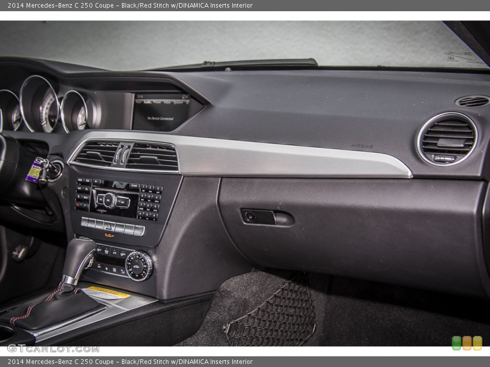 Black/Red Stitch w/DINAMICA Inserts Interior Dashboard for the 2014 Mercedes-Benz C 250 Coupe #90242178