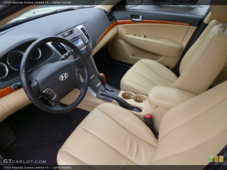 Camel Interior Prime Interior for the 2009 Hyundai Sonata Limited V6 #90242289