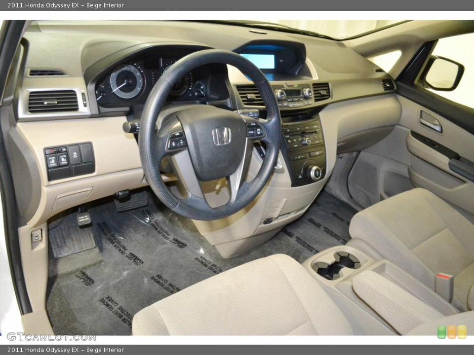 Beige 2011 Honda Odyssey Interiors