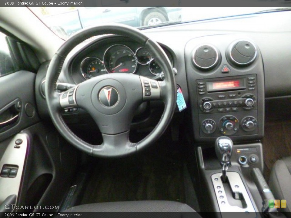 Ebony Interior Dashboard for the 2009 Pontiac G6 GT Coupe #90245026