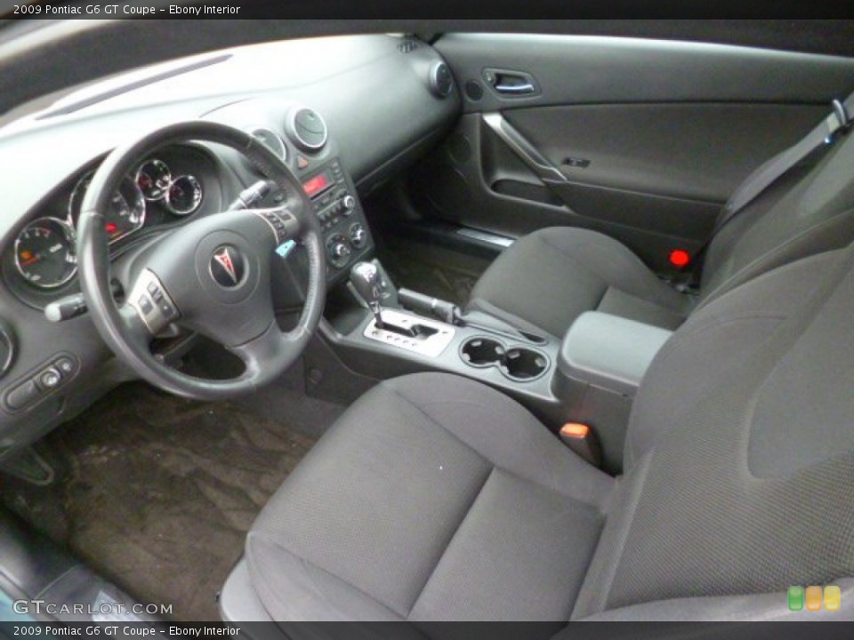 Ebony Interior Photo for the 2009 Pontiac G6 GT Coupe #90245082