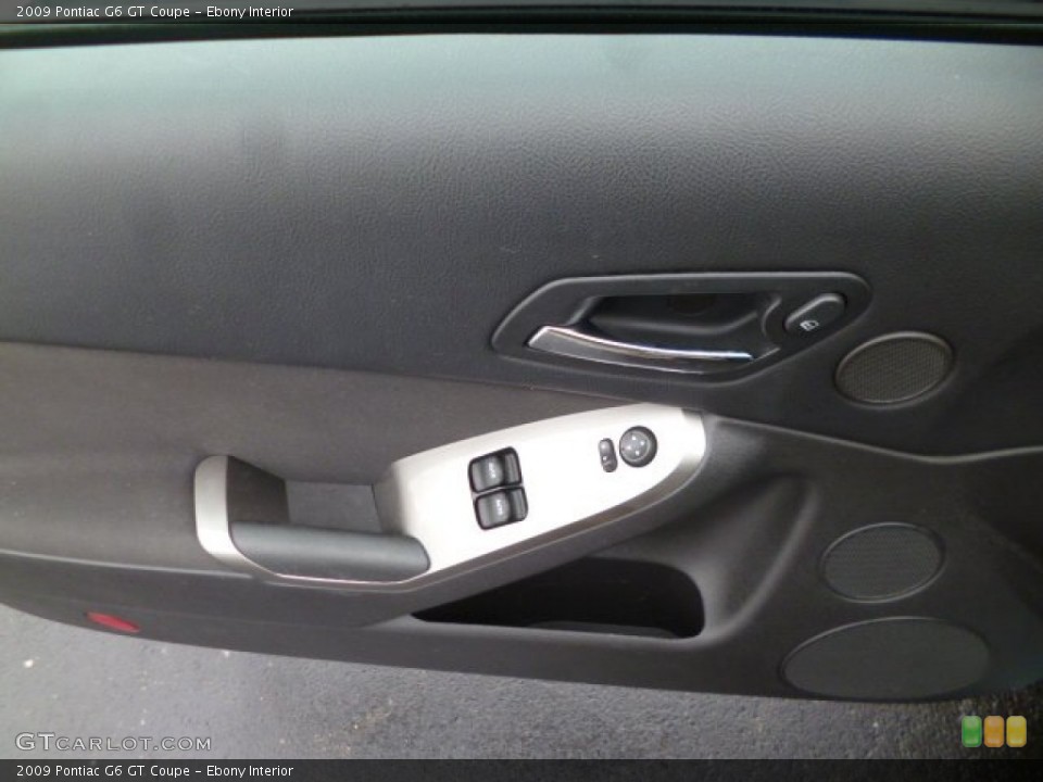 Ebony Interior Controls for the 2009 Pontiac G6 GT Coupe #90245099