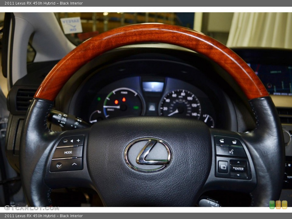 Black Interior Steering Wheel for the 2011 Lexus RX 450h Hybrid #90247257