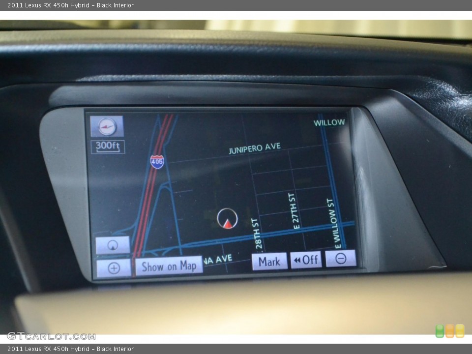 Black Interior Navigation for the 2011 Lexus RX 450h Hybrid #90247311