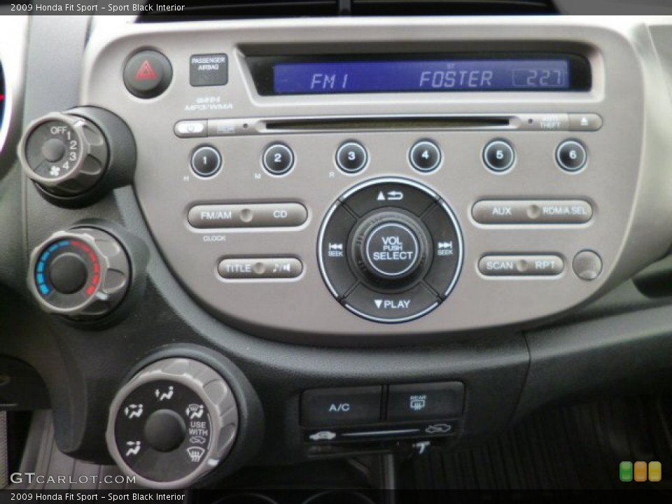 Sport Black Interior Controls for the 2009 Honda Fit Sport #90247476