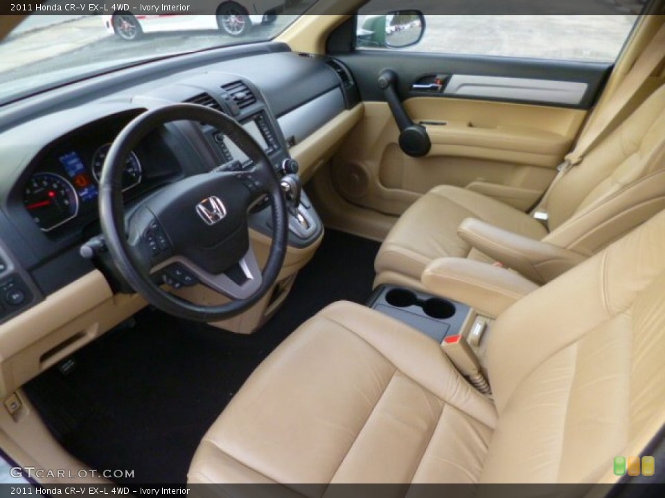 Ivory Interior Prime Interior for the 2011 Honda CR-V EX-L 4WD #90247824