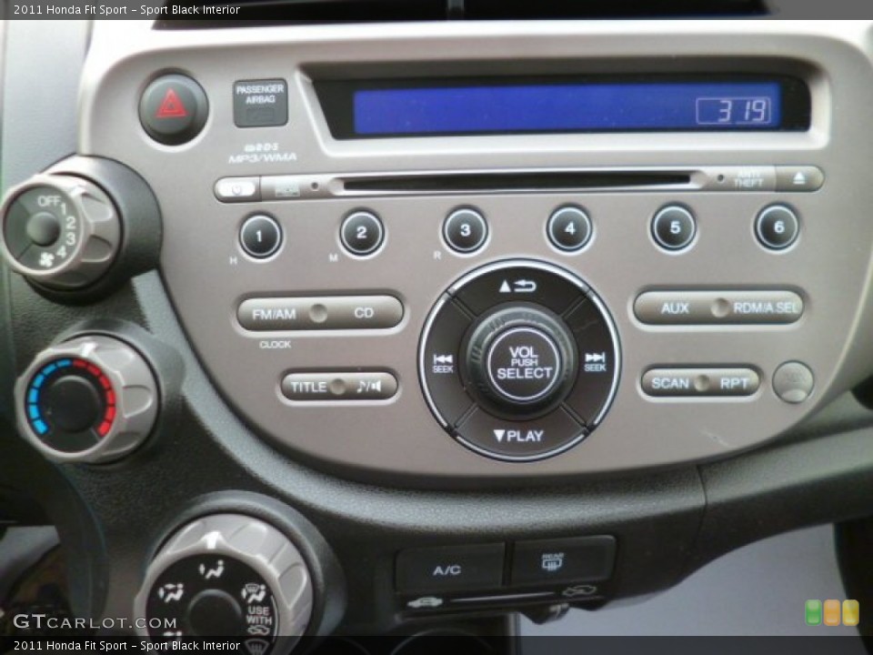 Sport Black Interior Controls for the 2011 Honda Fit Sport #90248724
