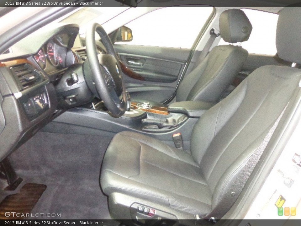 Black Interior Front Seat for the 2013 BMW 3 Series 328i xDrive Sedan #90248937