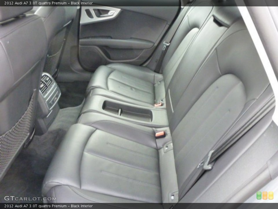 Black Interior Rear Seat for the 2012 Audi A7 3.0T quattro Premium #90251010