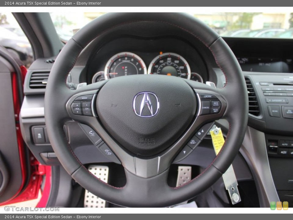 Ebony Interior Steering Wheel for the 2014 Acura TSX Special Edition Sedan #90251202