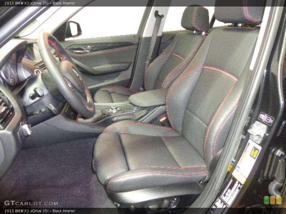 Black Interior Front Seat for the 2013 BMW X1 xDrive 35i #90251434