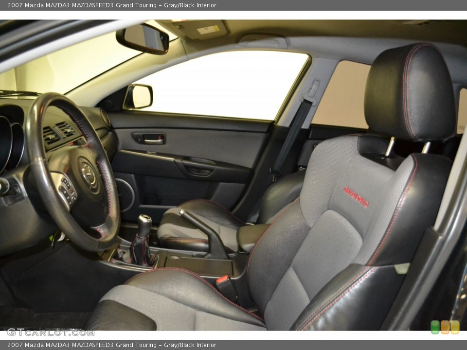 Gray/Black Interior Front Seat for the 2007 Mazda MAZDA3 MAZDASPEED3 Grand Touring #90251496