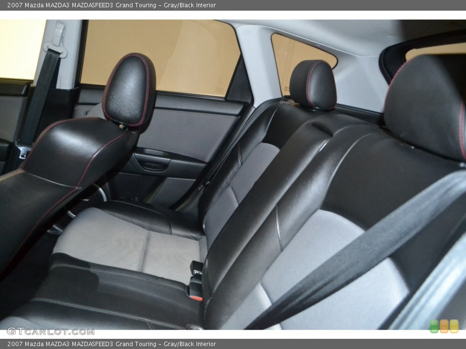 Gray/Black Interior Rear Seat for the 2007 Mazda MAZDA3 MAZDASPEED3 Grand Touring #90251676