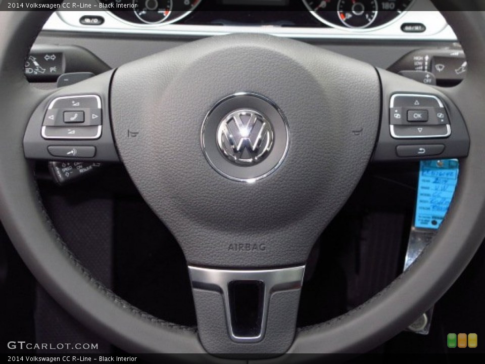 Black Interior Steering Wheel for the 2014 Volkswagen CC R-Line #90253380