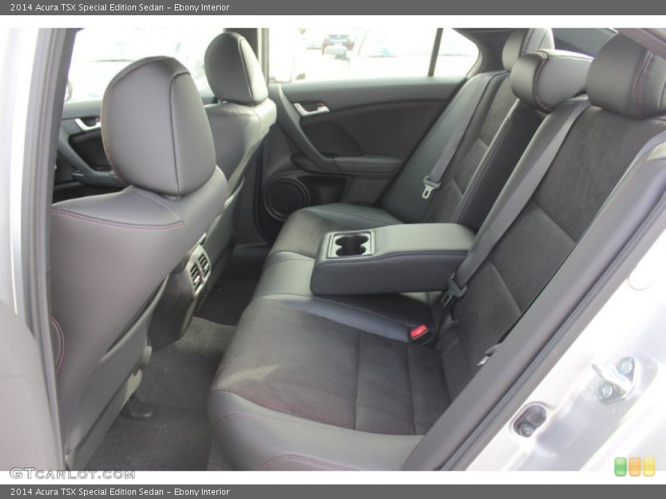 Ebony Interior Rear Seat for the 2014 Acura TSX Special Edition Sedan #90253593