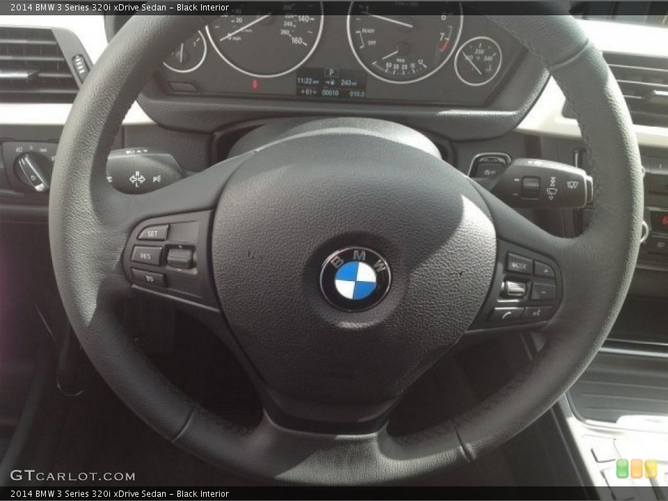 Black Interior Steering Wheel for the 2014 BMW 3 Series 320i xDrive Sedan #90256005