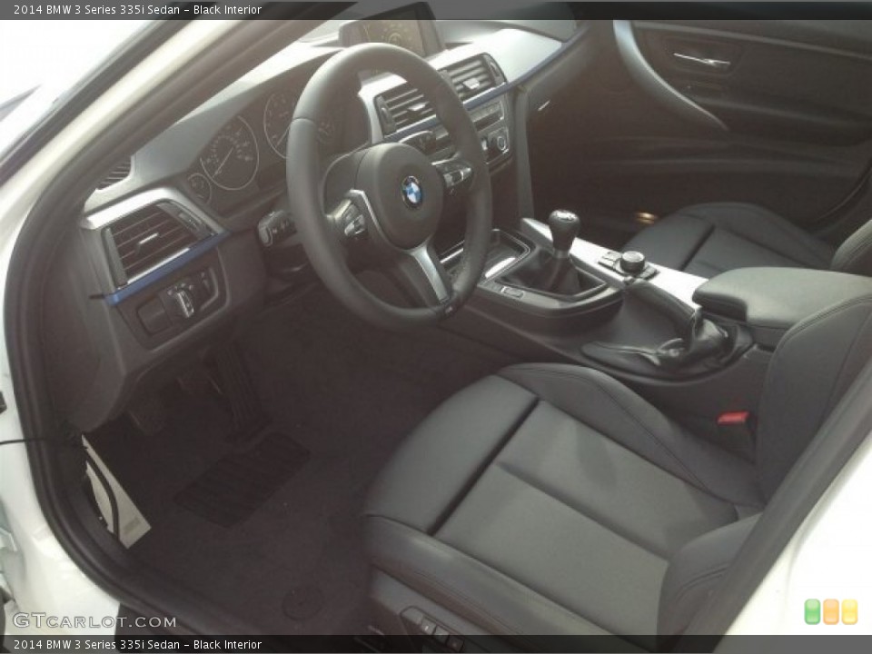 Black Interior Prime Interior for the 2014 BMW 3 Series 335i Sedan #90256314