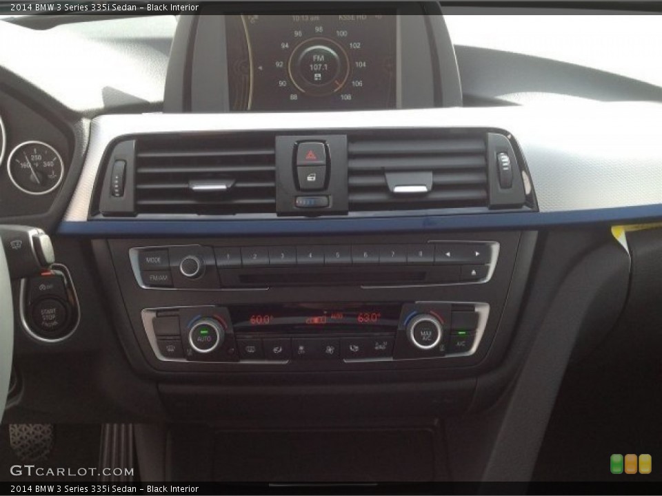 Black Interior Controls for the 2014 BMW 3 Series 335i Sedan #90256341