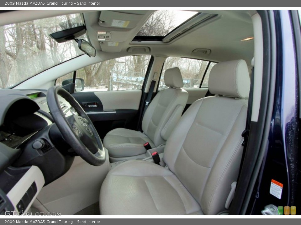 Sand Interior Front Seat for the 2009 Mazda MAZDA5 Grand Touring #90269256