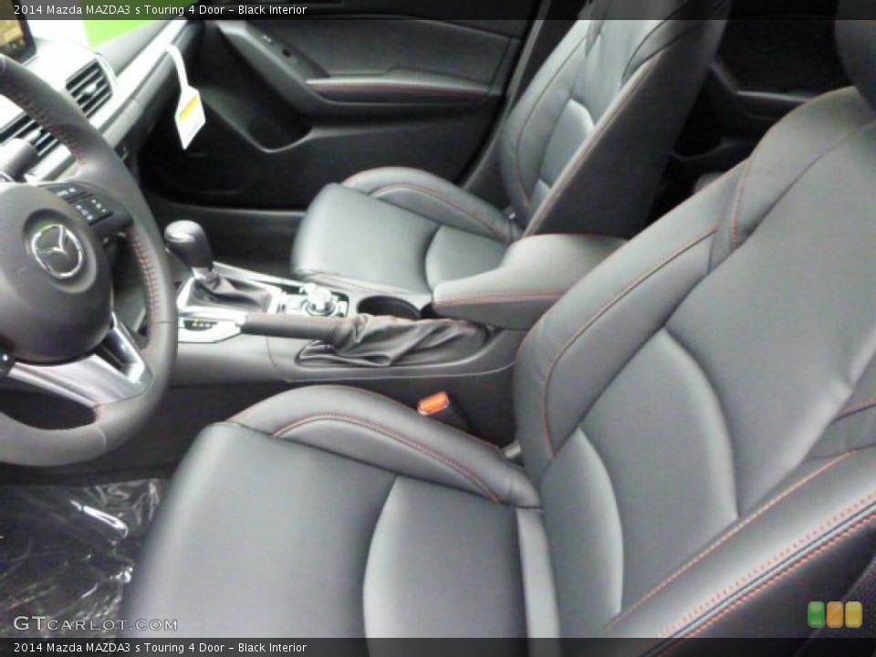 Black Interior Front Seat for the 2014 Mazda MAZDA3 s Touring 4 Door #90272519