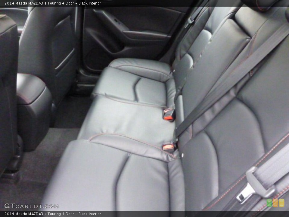 Black Interior Rear Seat for the 2014 Mazda MAZDA3 s Touring 4 Door #90272531