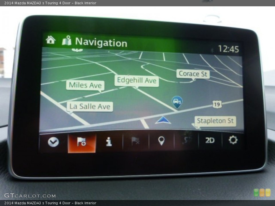 Black Interior Navigation for the 2014 Mazda MAZDA3 s Touring 4 Door #90272606