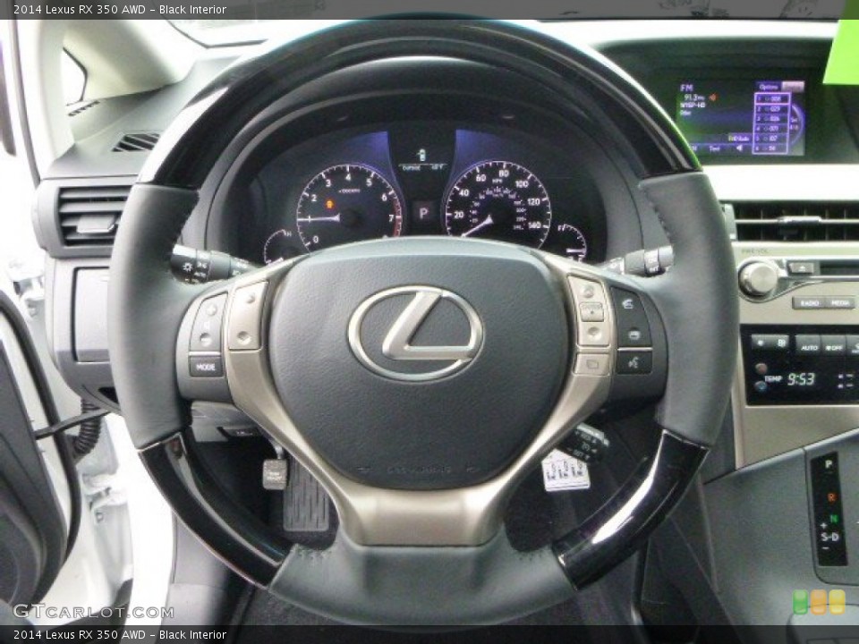 Black Interior Steering Wheel for the 2014 Lexus RX 350 AWD #90272732