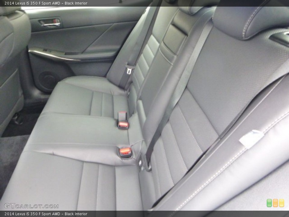 Black Interior Rear Seat for the 2014 Lexus IS 350 F Sport AWD #90272952