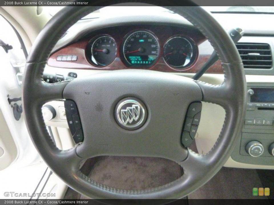 Cocoa/Cashmere Interior Steering Wheel for the 2008 Buick Lucerne CX #90273830
