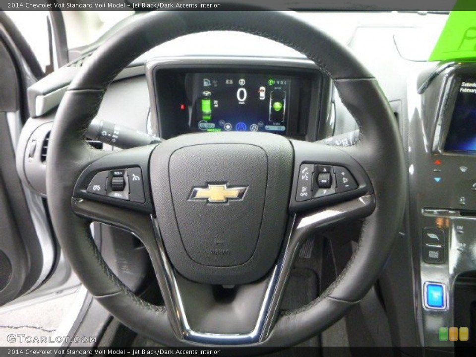 Jet Black/Dark Accents Interior Steering Wheel for the 2014 Chevrolet Volt  #90274073