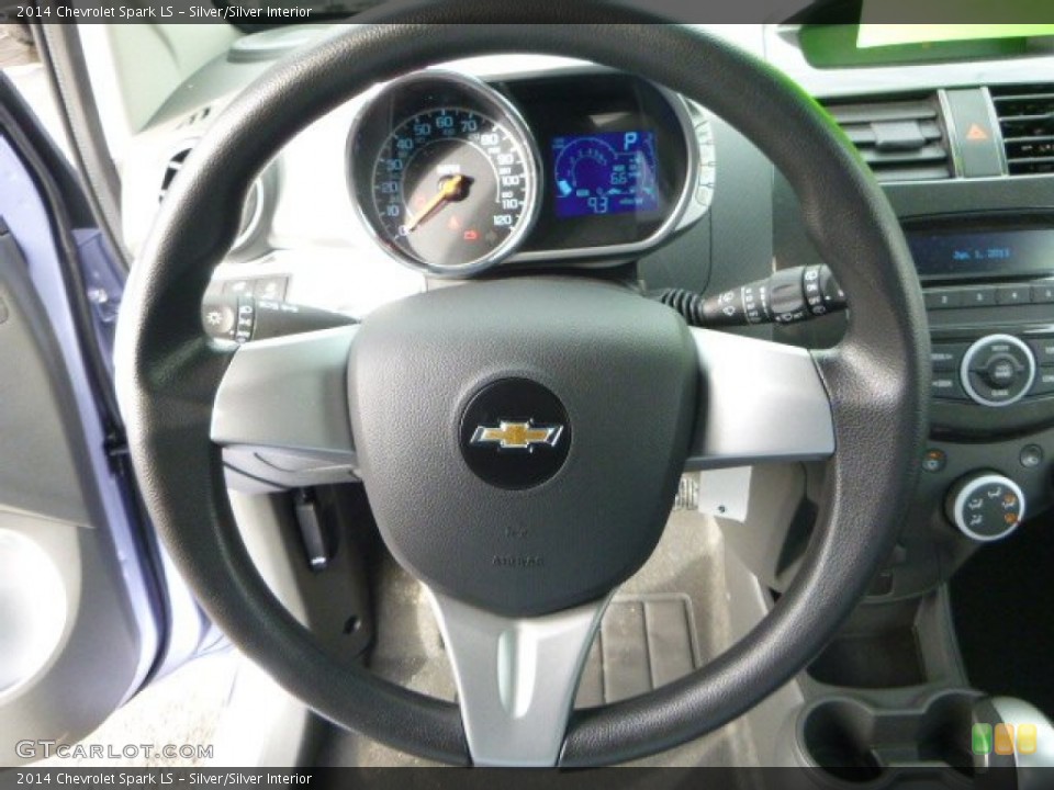 Silver/Silver Interior Steering Wheel for the 2014 Chevrolet Spark LS #90274796