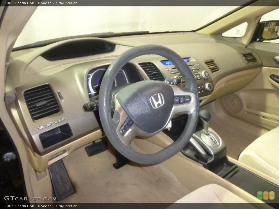 Gray Interior Prime Interior for the 2006 Honda Civic EX Sedan #90275756
