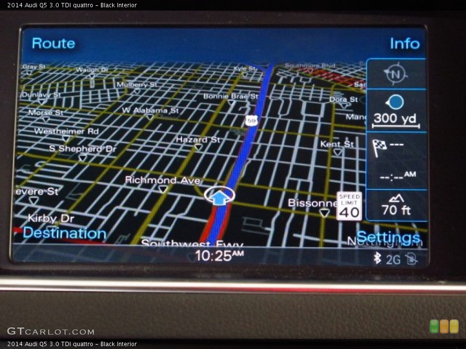 Black Interior Navigation for the 2014 Audi Q5 3.0 TDI quattro #90277882