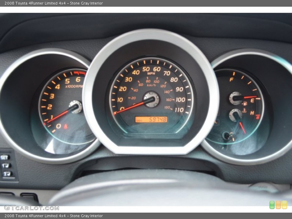 Stone Gray Interior Gauges for the 2008 Toyota 4Runner Limited 4x4 #90278887