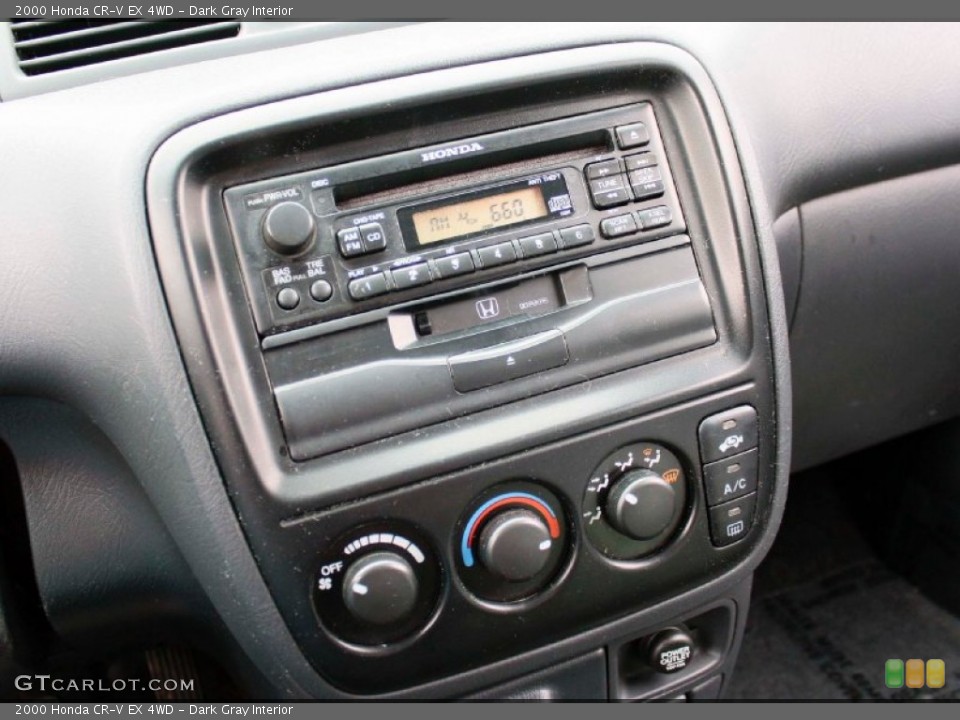 Dark Gray Interior Controls for the 2000 Honda CR-V EX 4WD #90280522