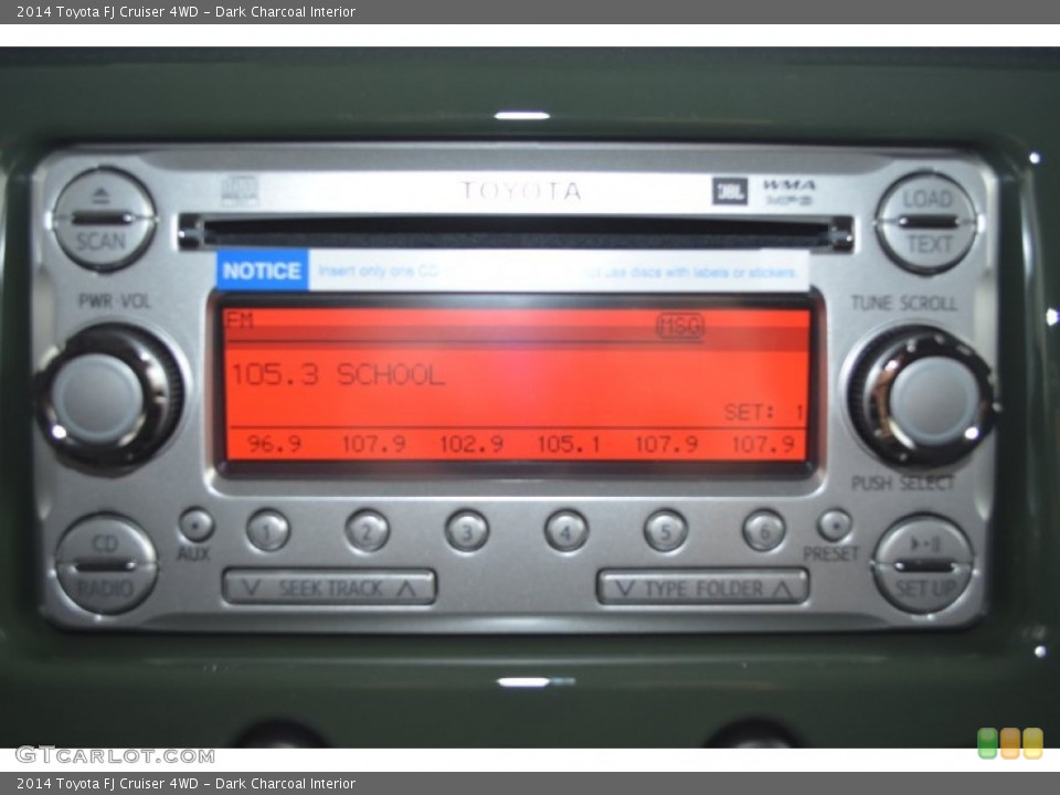 Dark Charcoal Interior Audio System for the 2014 Toyota FJ Cruiser 4WD #90281245