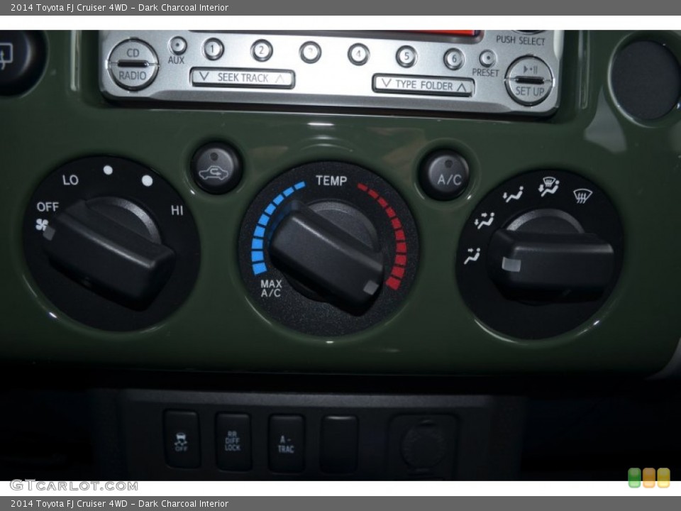 Dark Charcoal Interior Controls for the 2014 Toyota FJ Cruiser 4WD #90281266