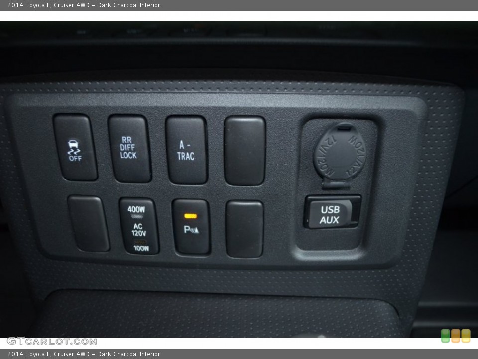 Dark Charcoal Interior Controls for the 2014 Toyota FJ Cruiser 4WD #90281293