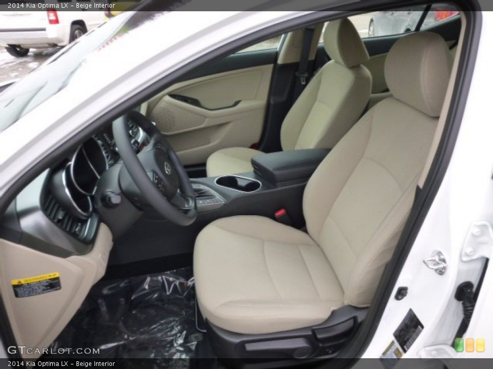 Beige Interior Front Seat for the 2014 Kia Optima LX #90284566