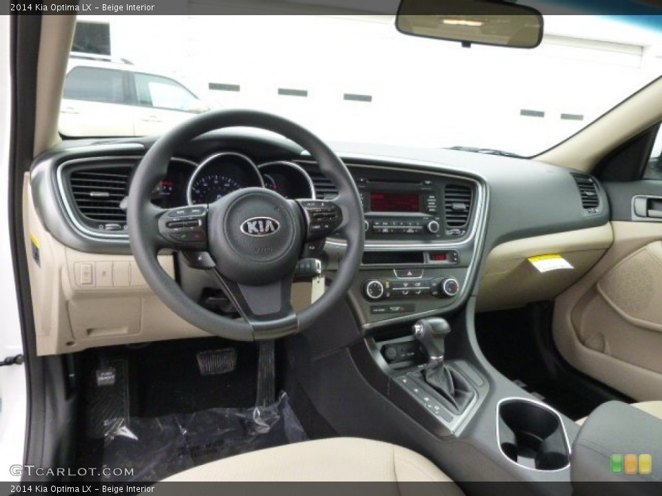 Beige Interior Dashboard for the 2014 Kia Optima LX #90284638