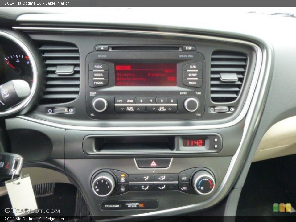 Beige Interior Controls for the 2014 Kia Optima LX #90284662