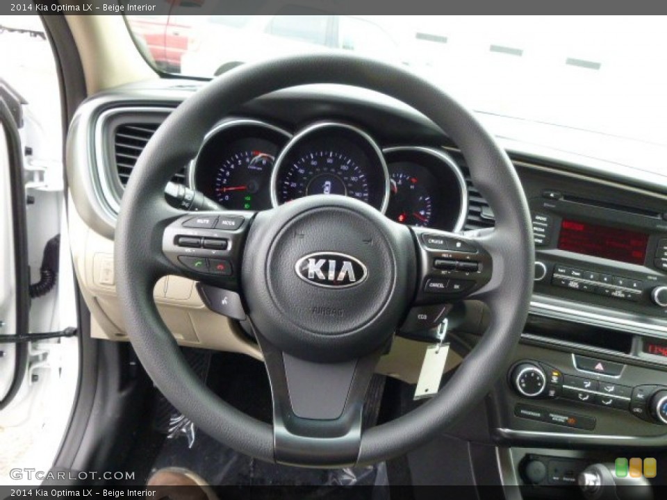 Beige Interior Steering Wheel for the 2014 Kia Optima LX #90284697