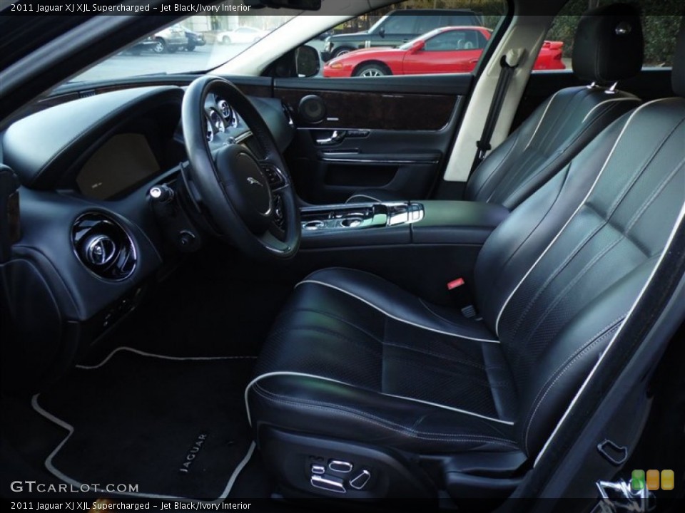 Jet Black/Ivory Interior Front Seat for the 2011 Jaguar XJ XJL Supercharged #90284710