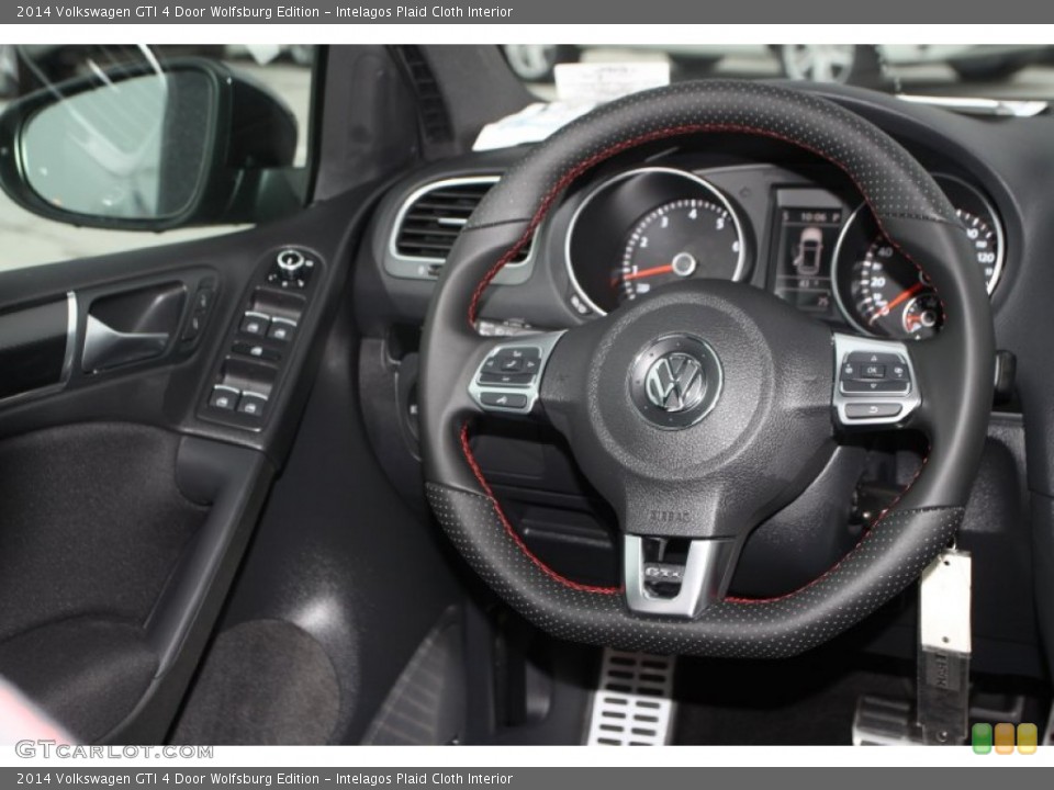 Intelagos Plaid Cloth Interior Steering Wheel for the 2014 Volkswagen GTI 4 Door Wolfsburg Edition #90287707