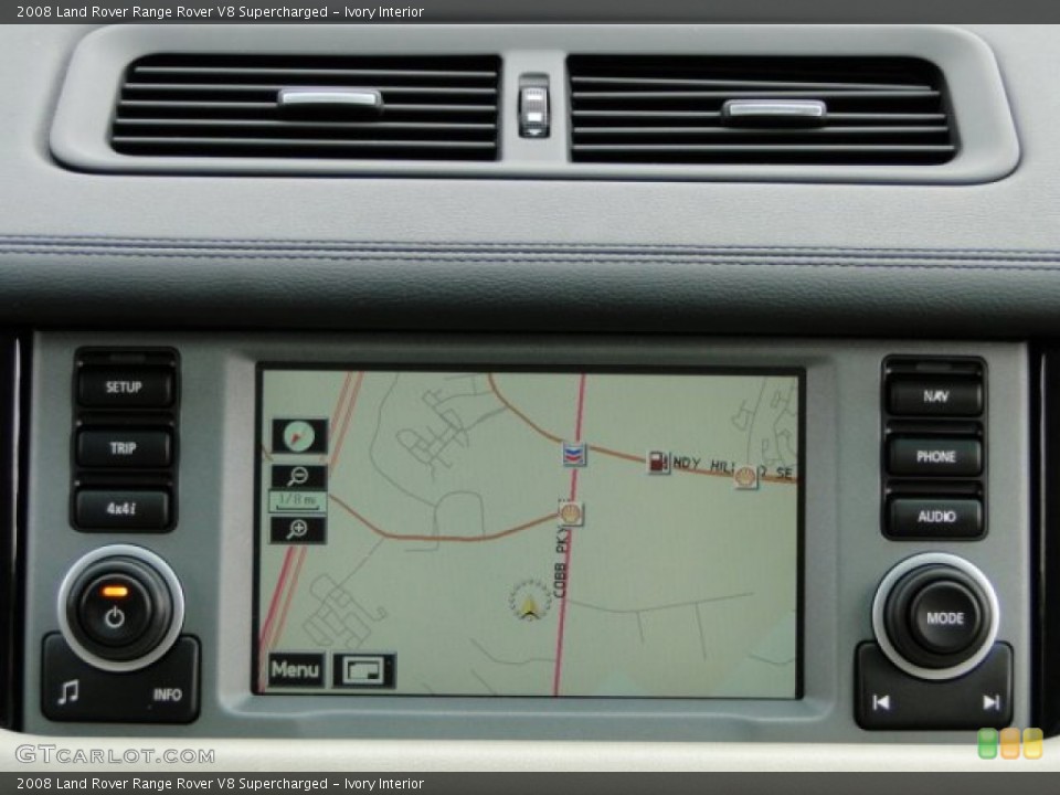 Ivory Interior Navigation for the 2008 Land Rover Range Rover V8 Supercharged #90287812