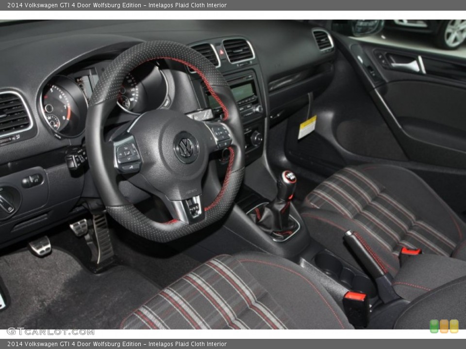 Intelagos Plaid Cloth Interior Photo for the 2014 Volkswagen GTI 4 Door Wolfsburg Edition #90288117